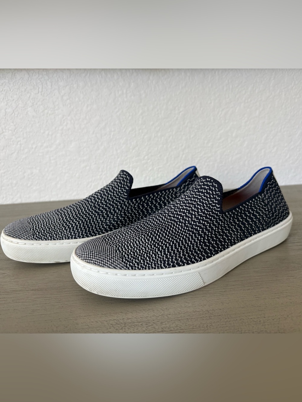 Rothys Slip On Sneaker in Maritime Gradient. Red, white and blue. Women’s 8.5